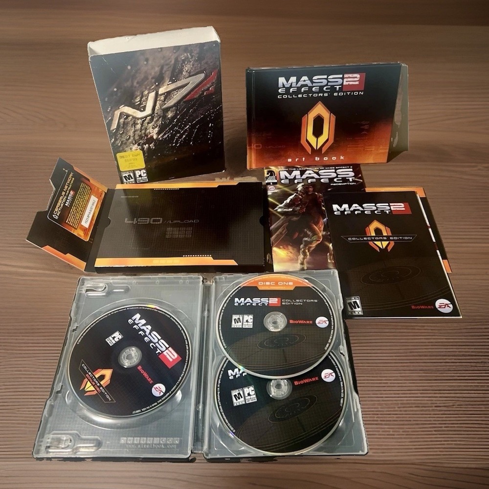 Mass Effect 2 Collector's Edition PC 2010 BioWare EA CIB Steelbook Comic Art